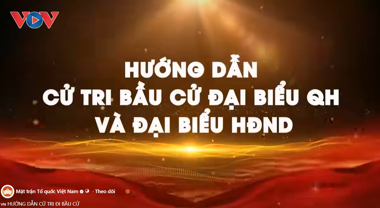 Hướng dẫn cử tri đi bầu cử Quốc hội và HĐND các cấp